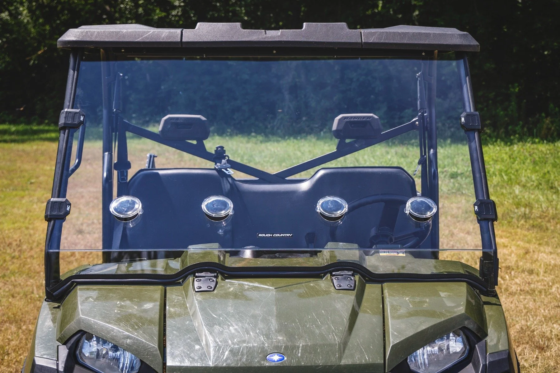 Rough Country Vented Full Windshield | Scratch Resistant | Polaris Ranger 570 - Image 6