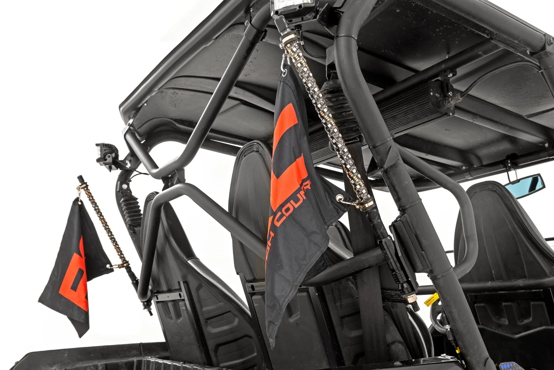 Whip Mount Cage 4' Multl-Color LED Whip Pair Kawasaki Teryx 94011 - Image 2