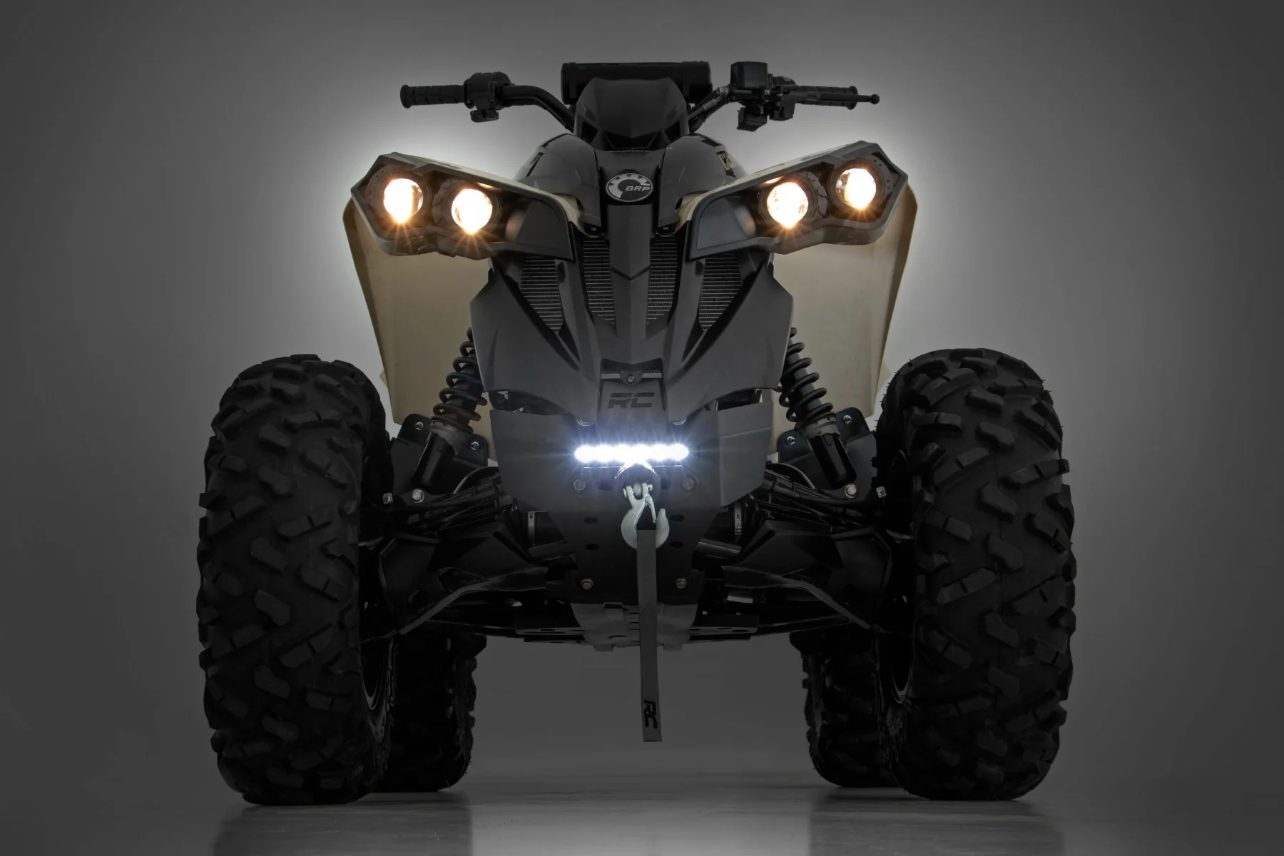 Winch Bumper Black LED 6" Light Slim Can-Am Renegade 12-21 97072 - Image 5