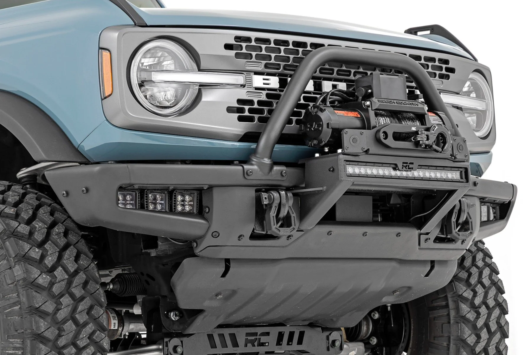 Winch Mount All Models 20" Black LED W/ DRL Ford Bronco 21-22 - Image 3