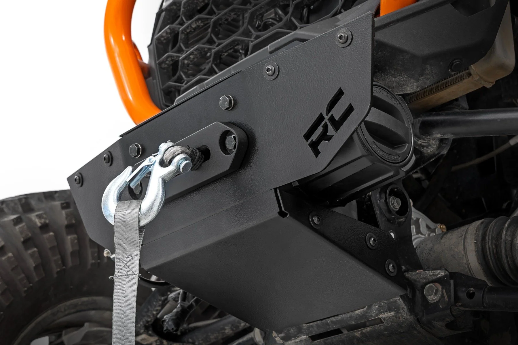 Rough Country Winch Mount Polaris RZR XP 1000 - Image 5