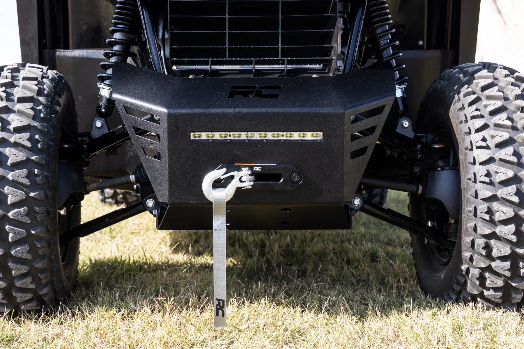 Winch Plate w/ 4500LB Winch & LED Honda Pioneer 520 92079 - Image 5